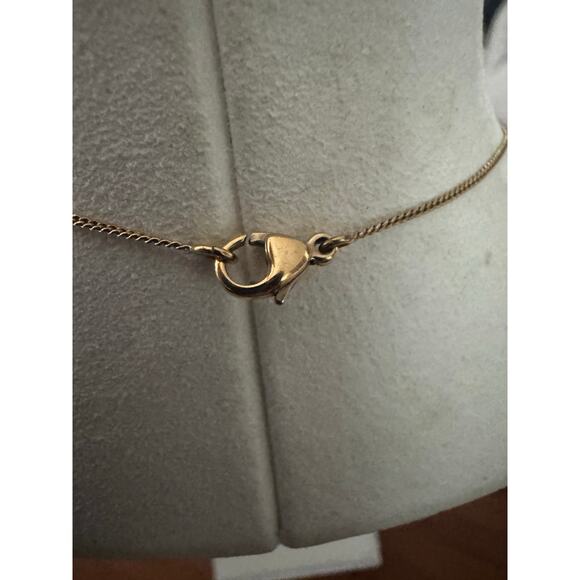 Chanel 01 P Pink Enamel Star Necklace Gold Tone - Picture 7 of 8